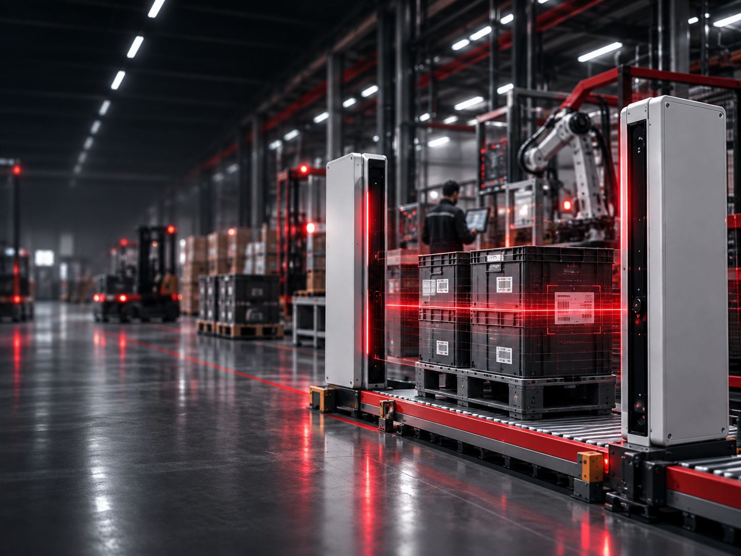Fábrica inteligente com rastreamento RFID e eventos de produção conectados