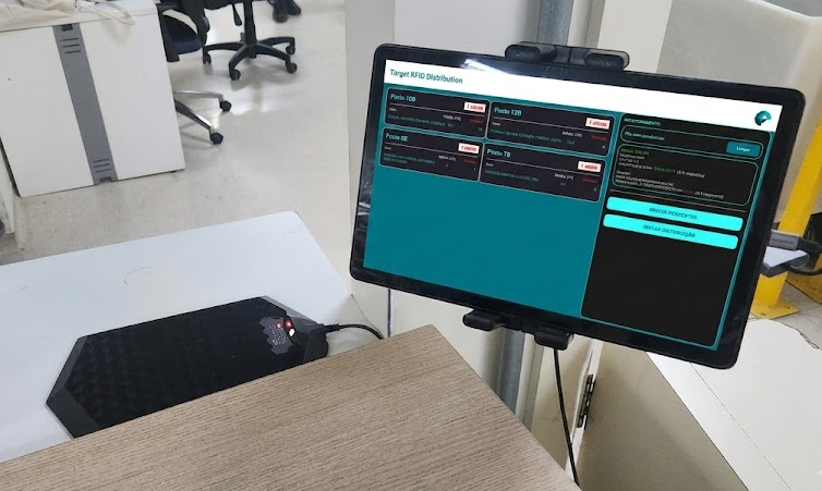 Terminal de distribuição RFID